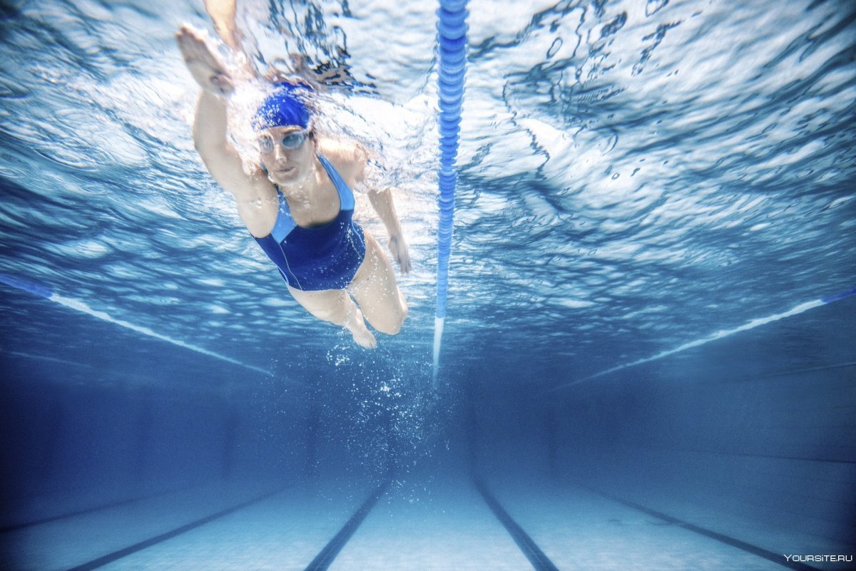 Пловец в бассейне