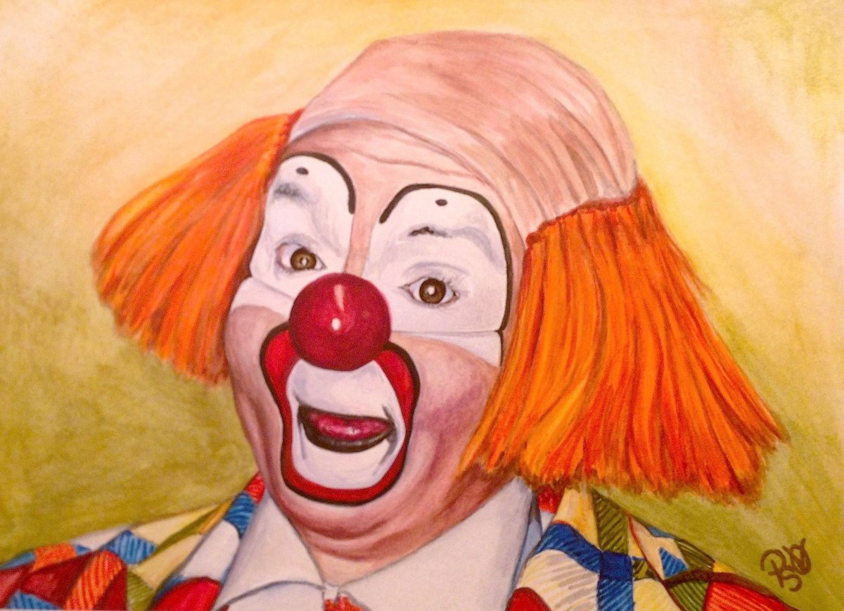Клоунесса рисунок