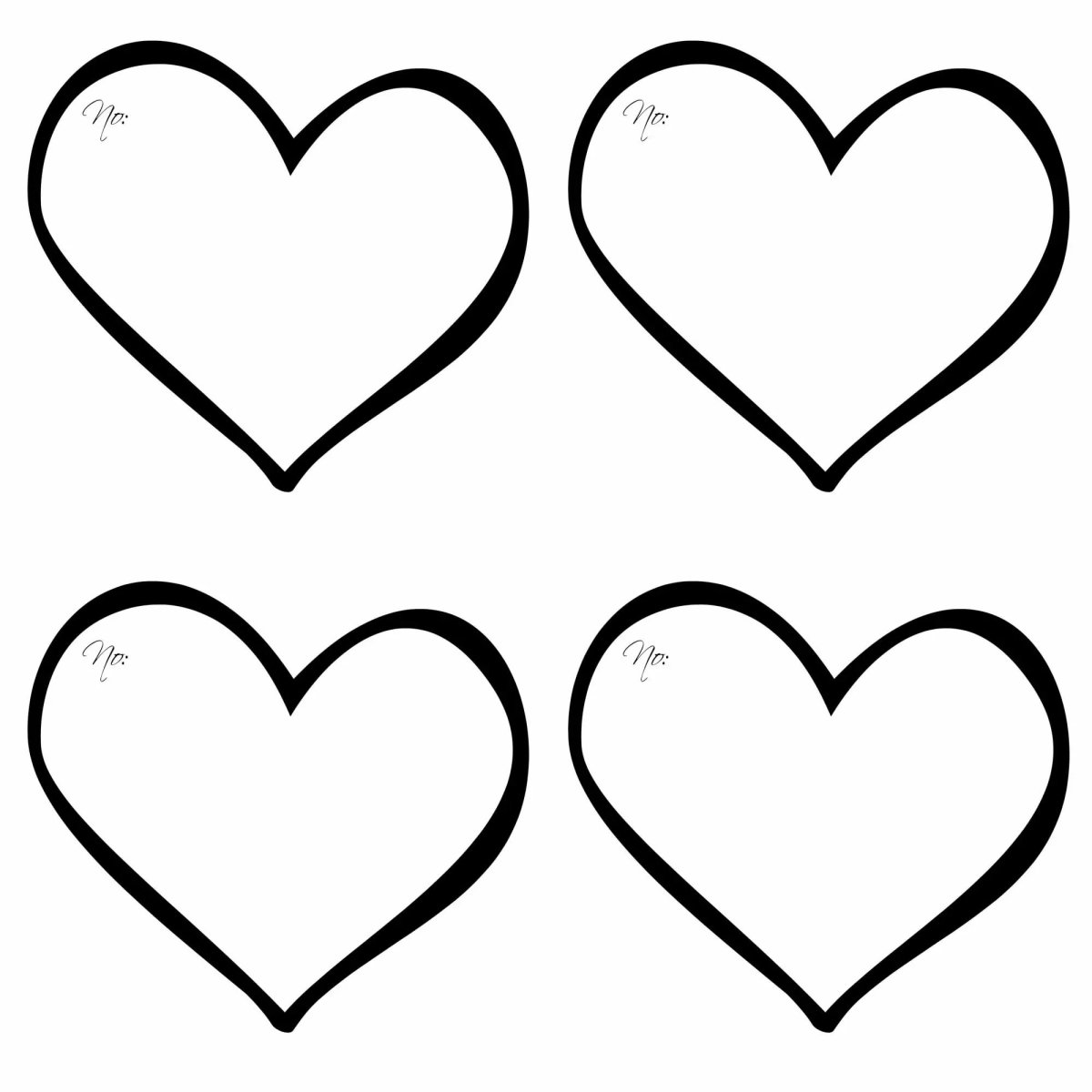 Сердечко шаблон