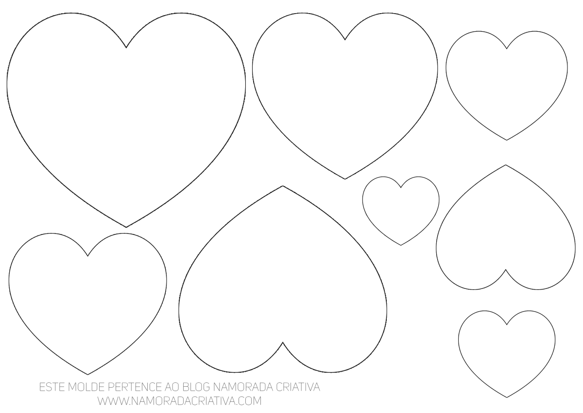 Сердечки разных размеров