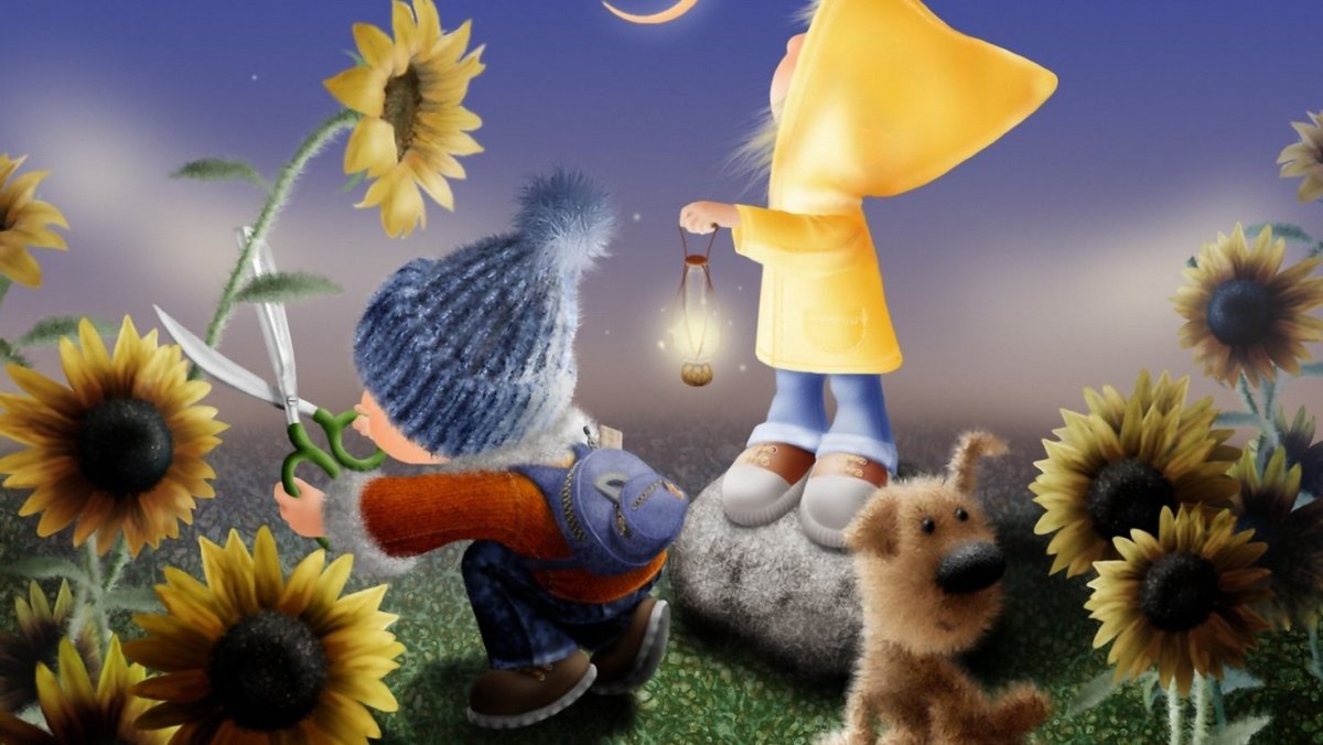 Спокойной ночи с подсолнухами