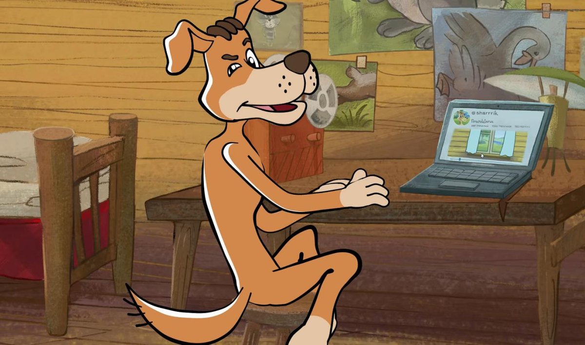 Простоквашино пес шарик