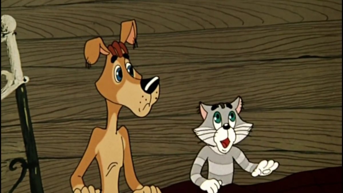 Простоквашино кот Матроскин и пес