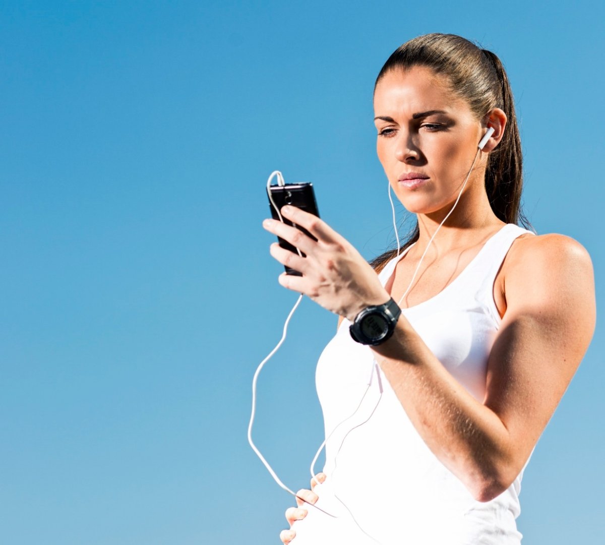 Телефон на пробежке