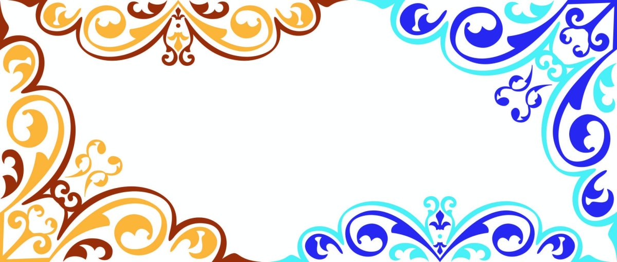 Фон для презентации с казахским орнаментом