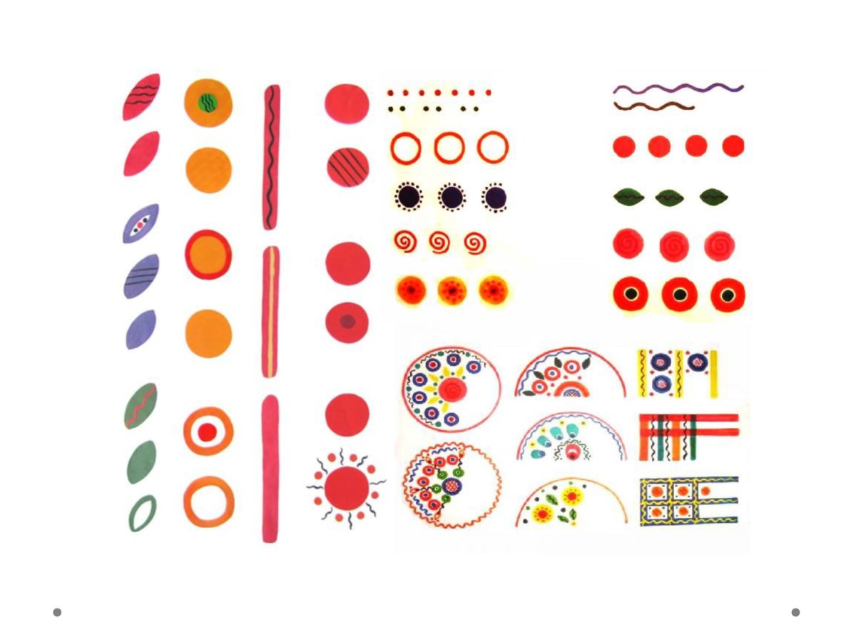 Ритм вариации орнамента дымковской росписи