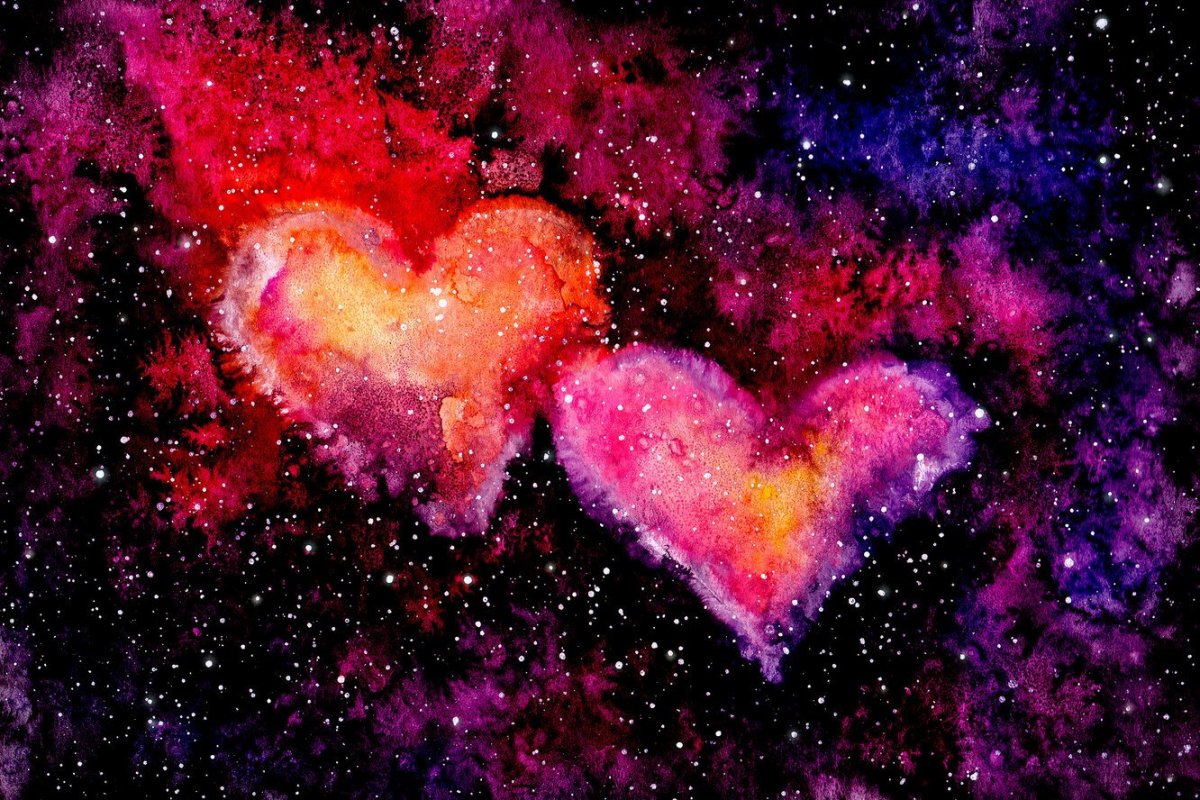 Космос в виде сердца