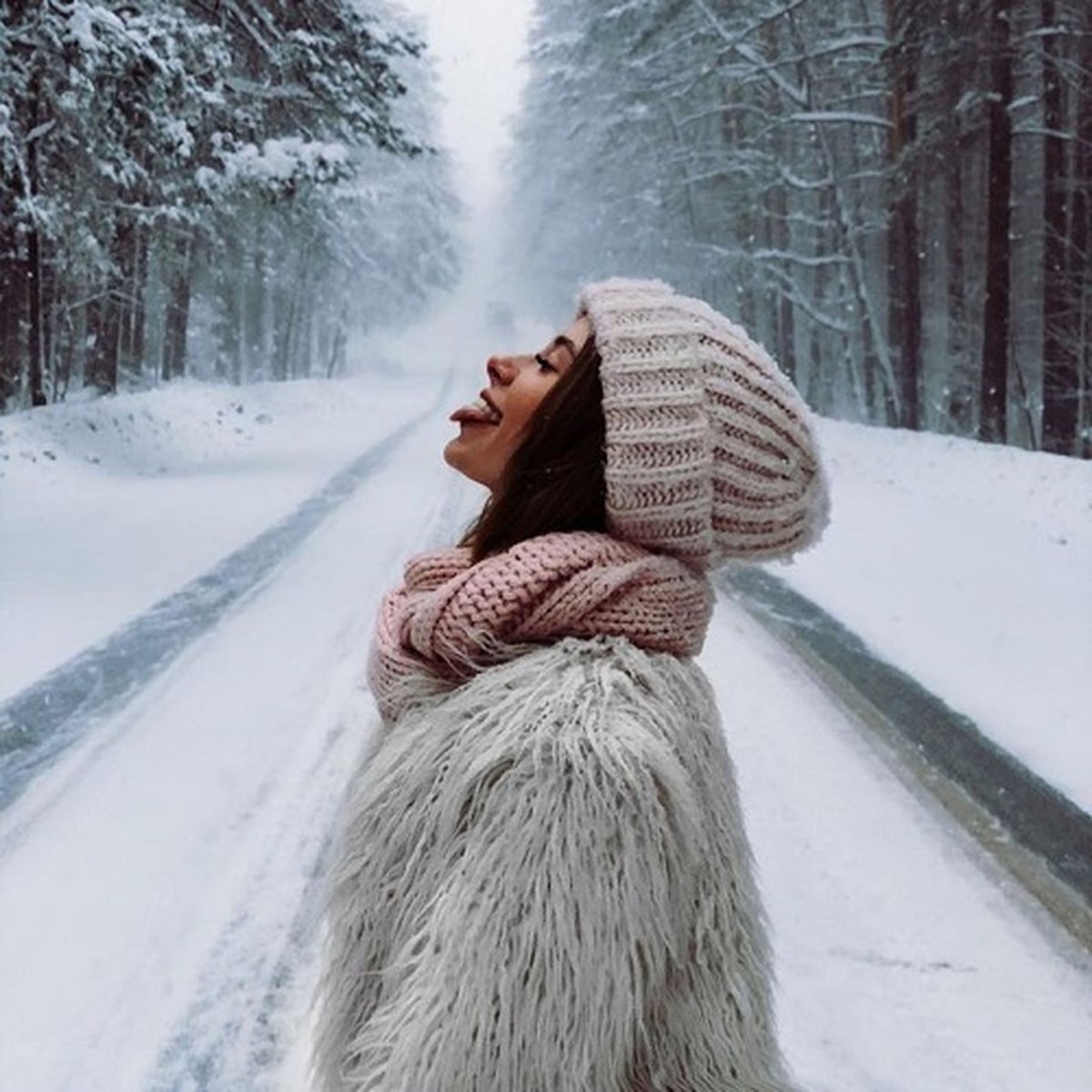 Зимняя фотосессия идеи для девушек