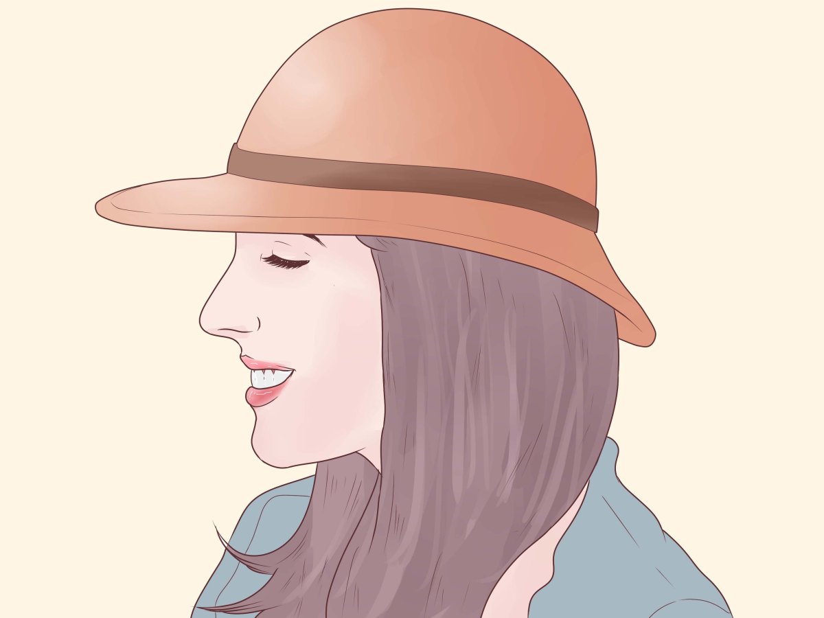 Нарисовать девушку в шляпе