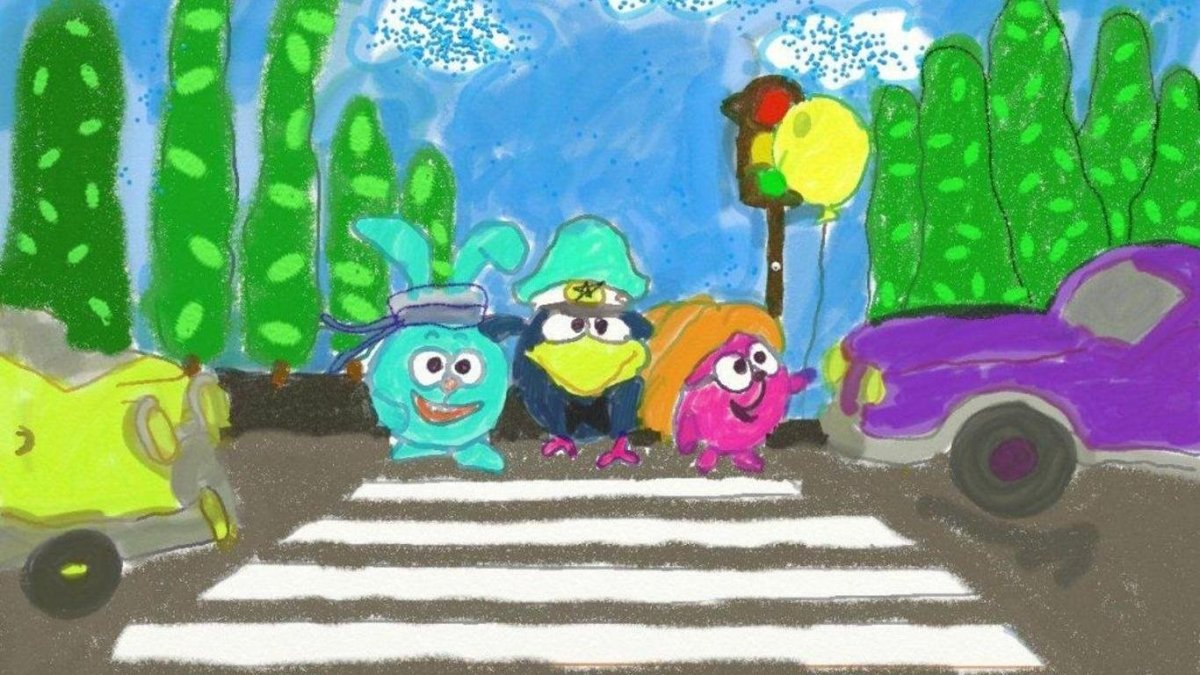 Смешарики ПДД игра