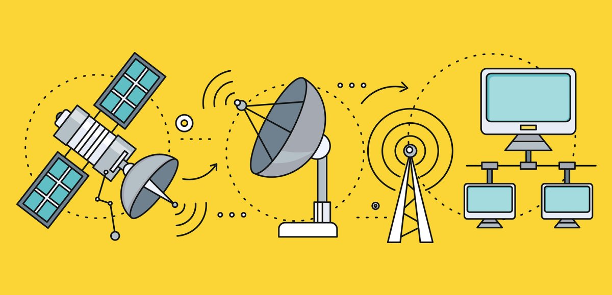 Спутниковая связь рисунок