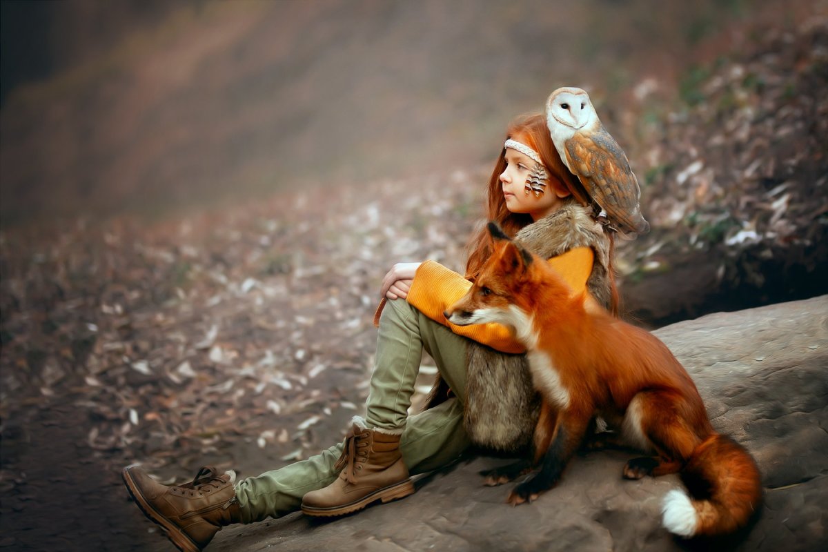 Девочка и лиса