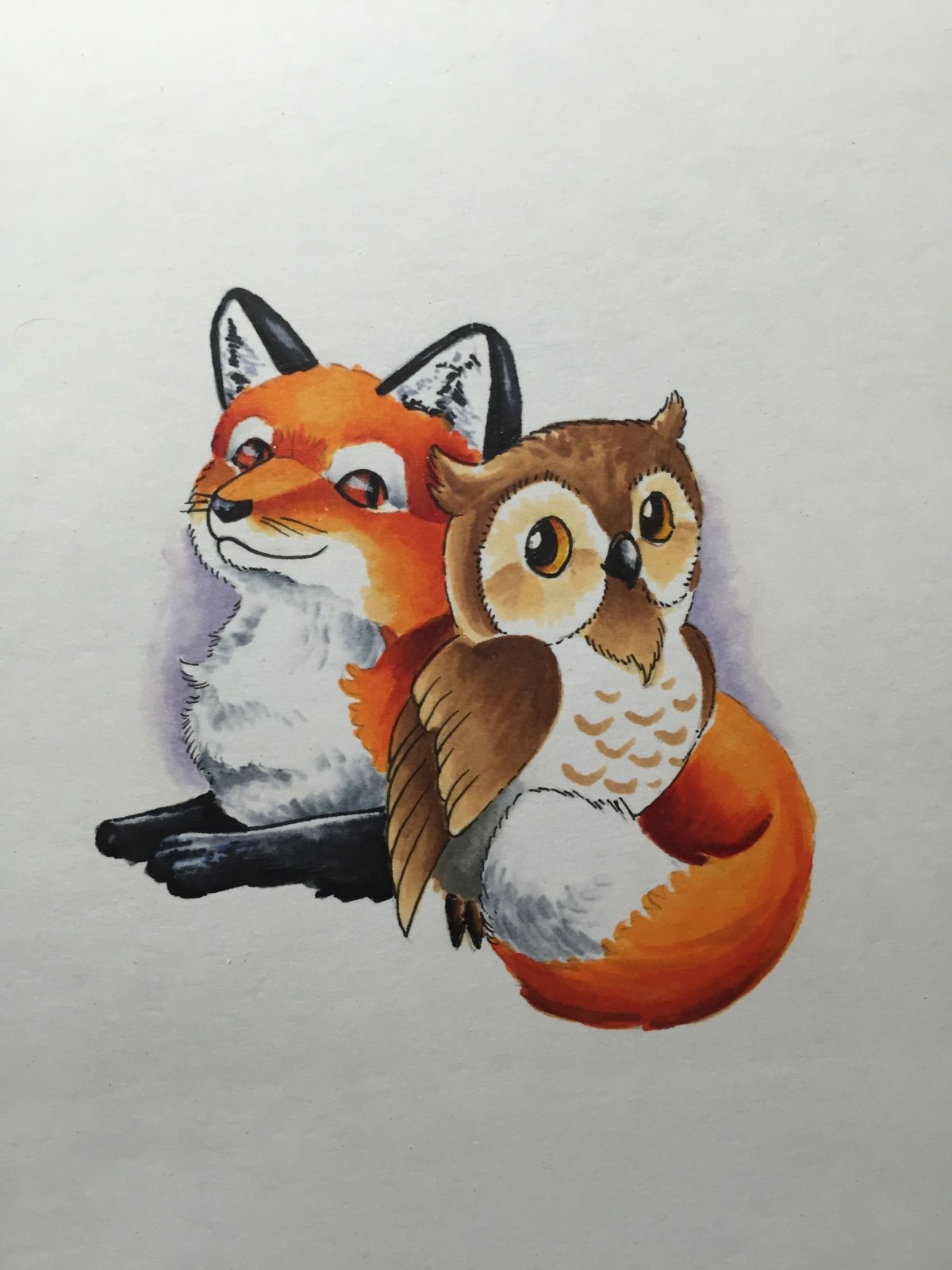 Лисенок и Совенок