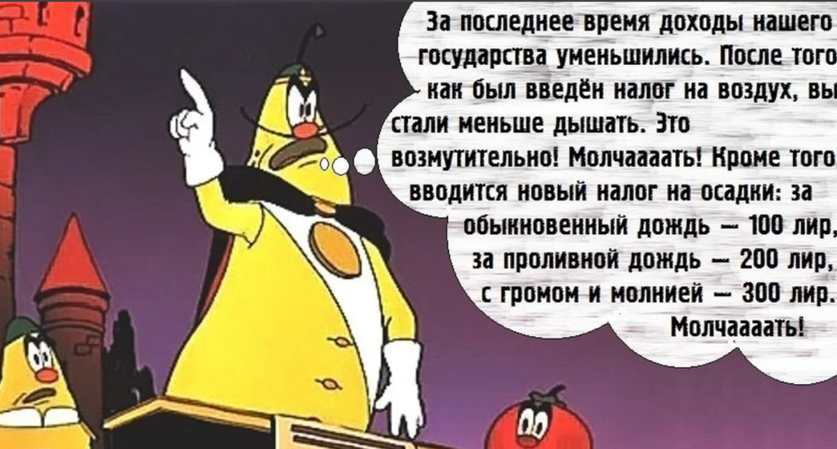 Герои мультика Чиполлино