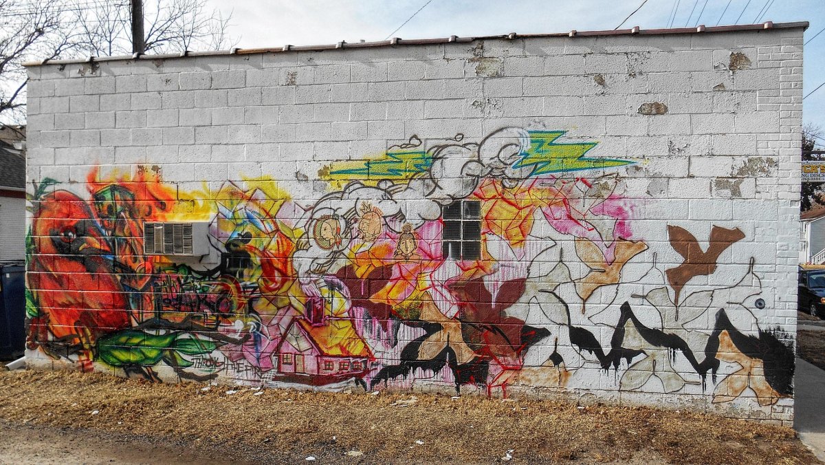 Вандализм рисование на стенах