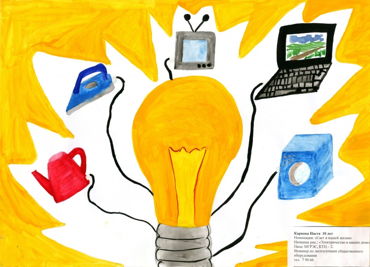 Электроэнергия лампочка