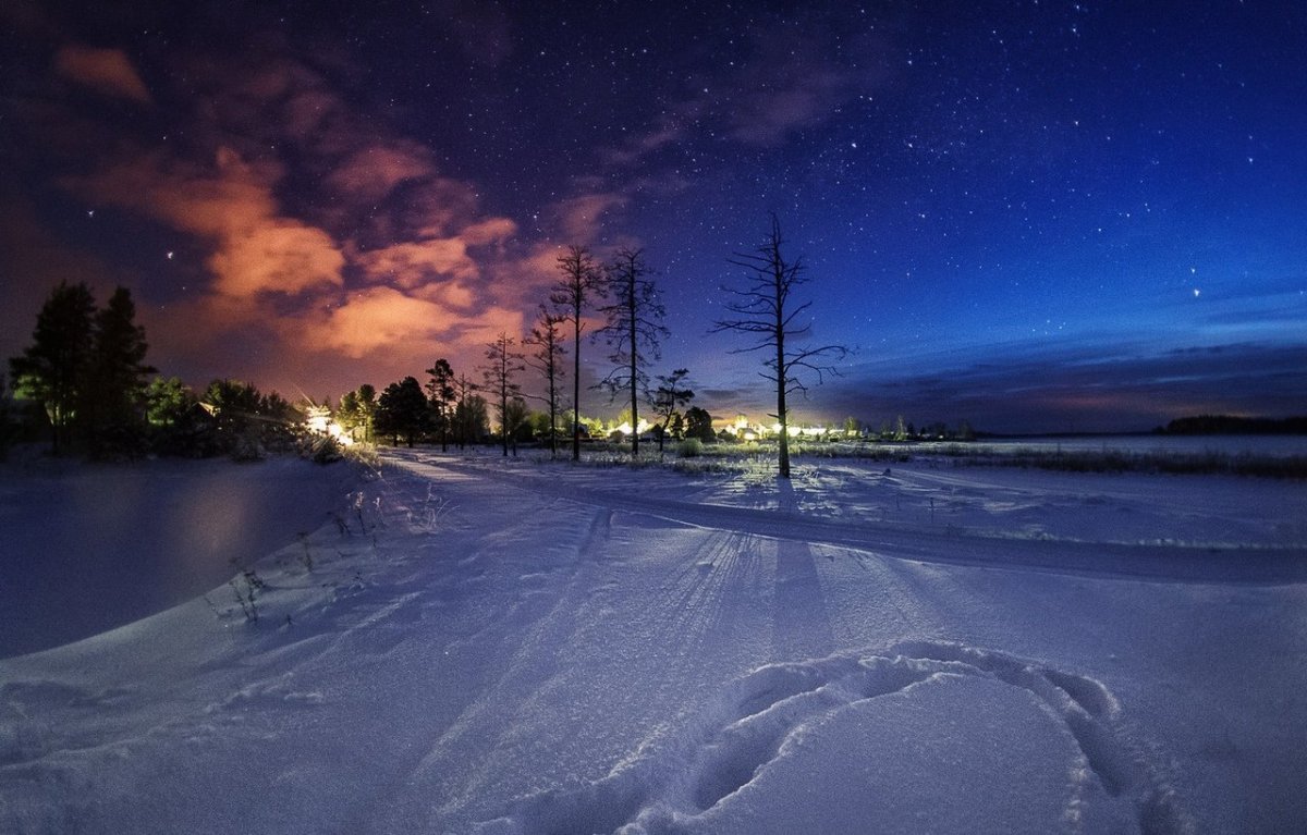 Зимний морозный вечер