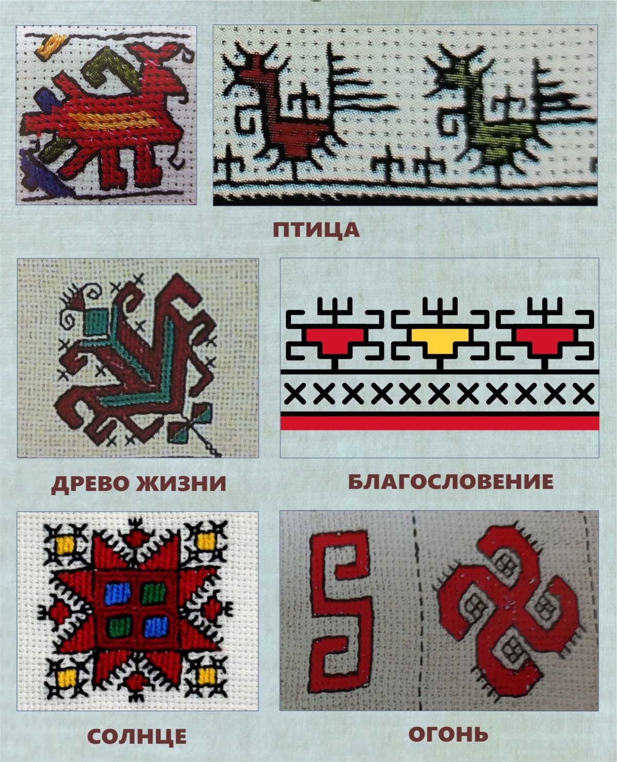 Вышивка Чувашские орнаменты Чувашия