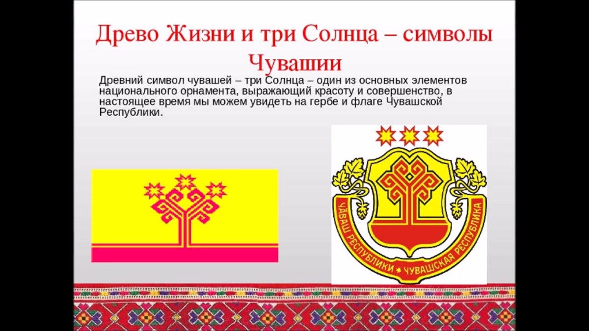 Растение в стиле Чувашской вышивки рисунок