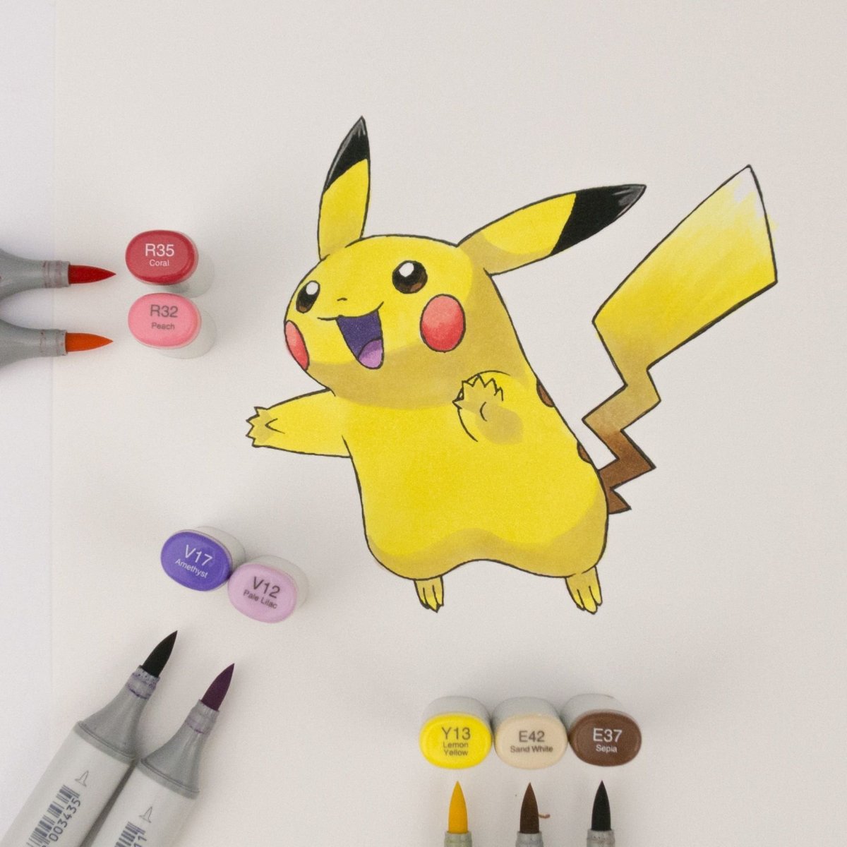 Наклейки с покемонами Пикачу