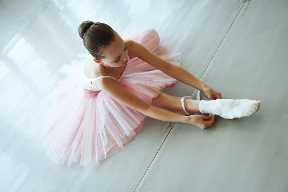 Девочка балерина в розовом