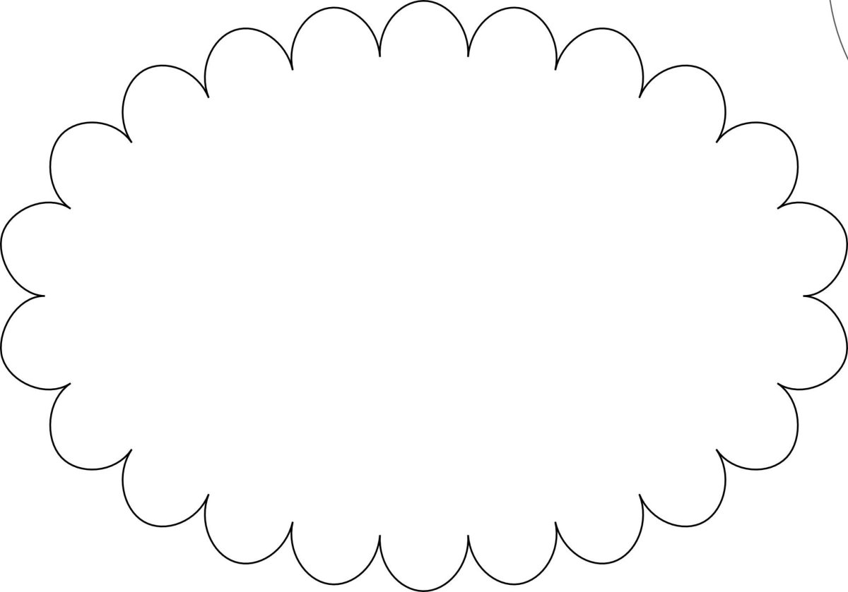 Овал с волнистыми краями