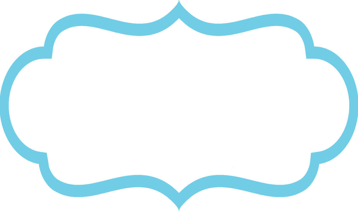 Фигурная рамка для надписи