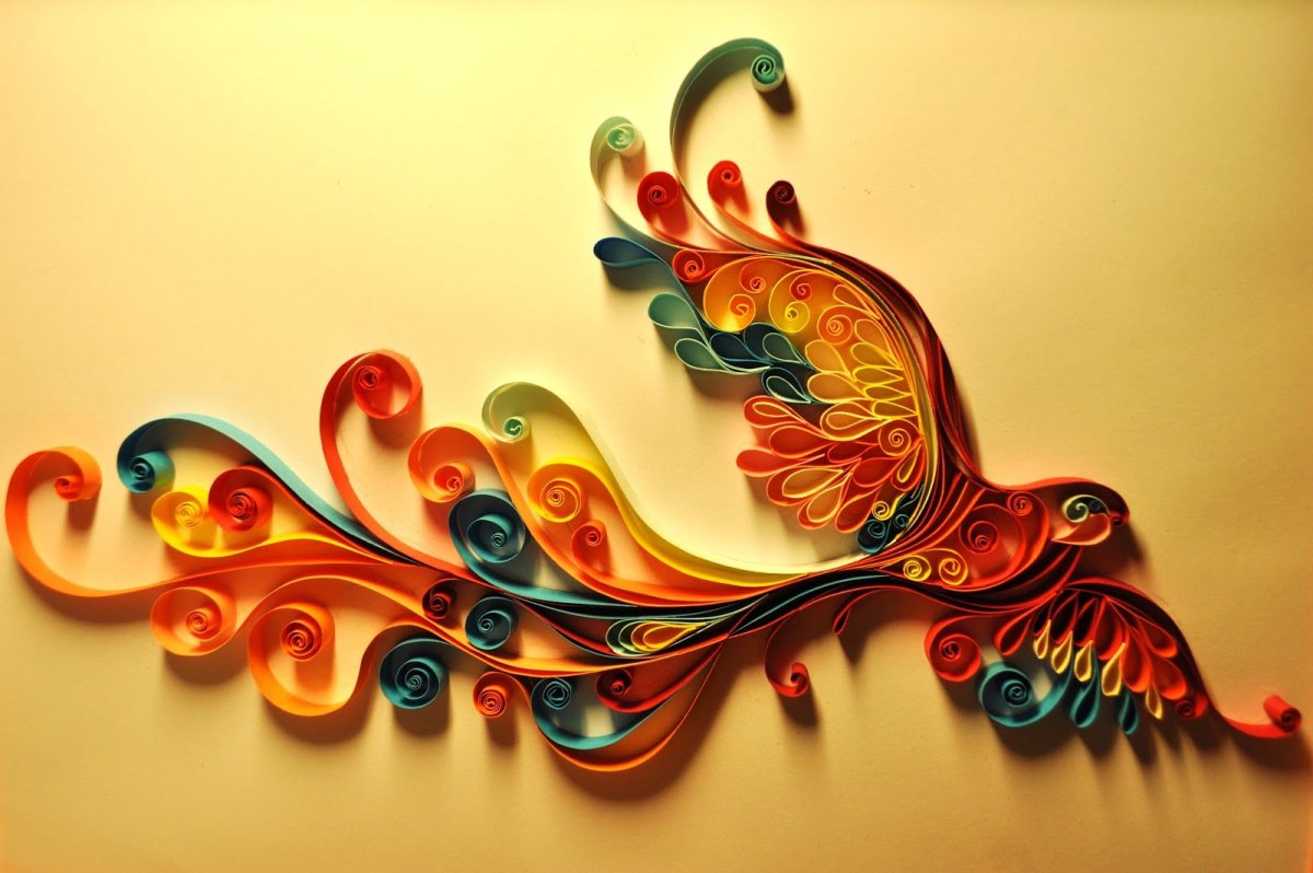 Квиллинг Жар птица