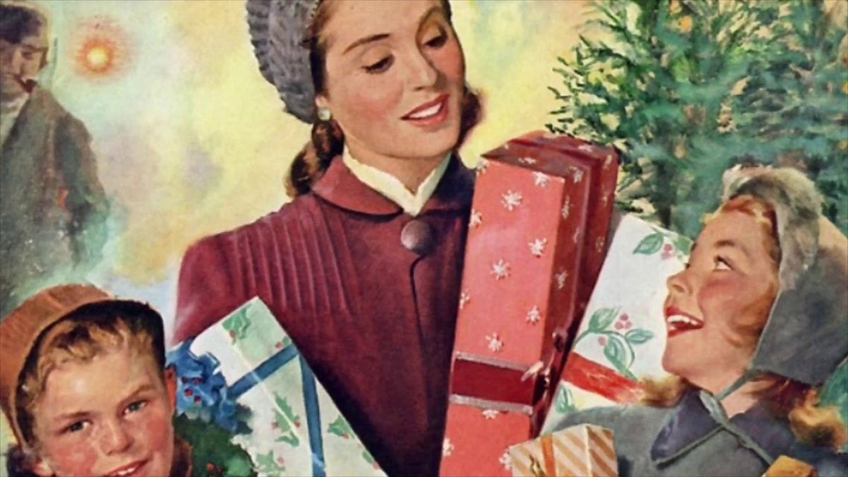 Новогодние открытки с оленятами