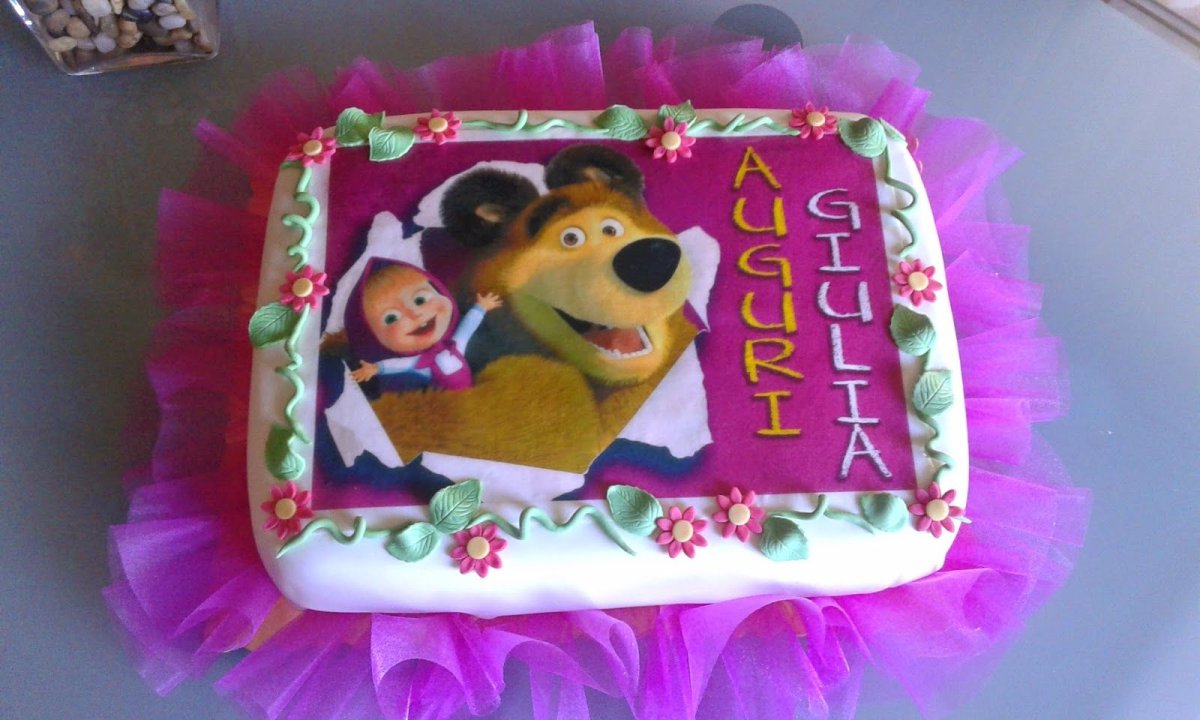 Торт Маша и медведь девочке