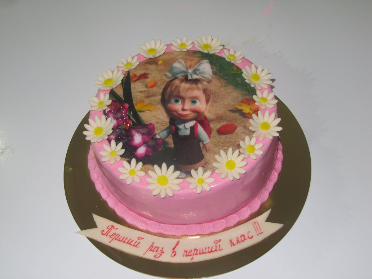 Маша и медведь вафельный торт