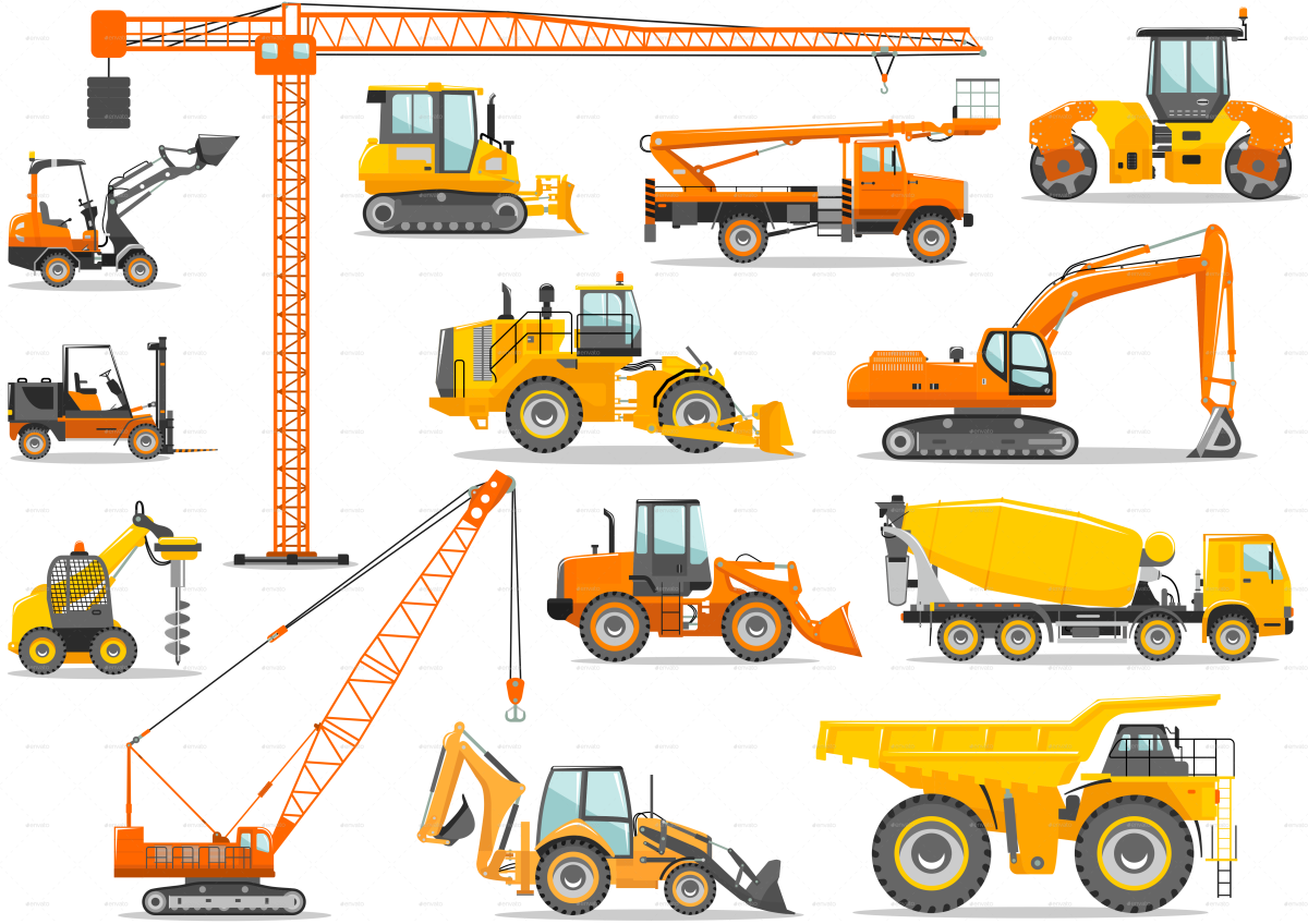 Обои в детскую строительная техника
