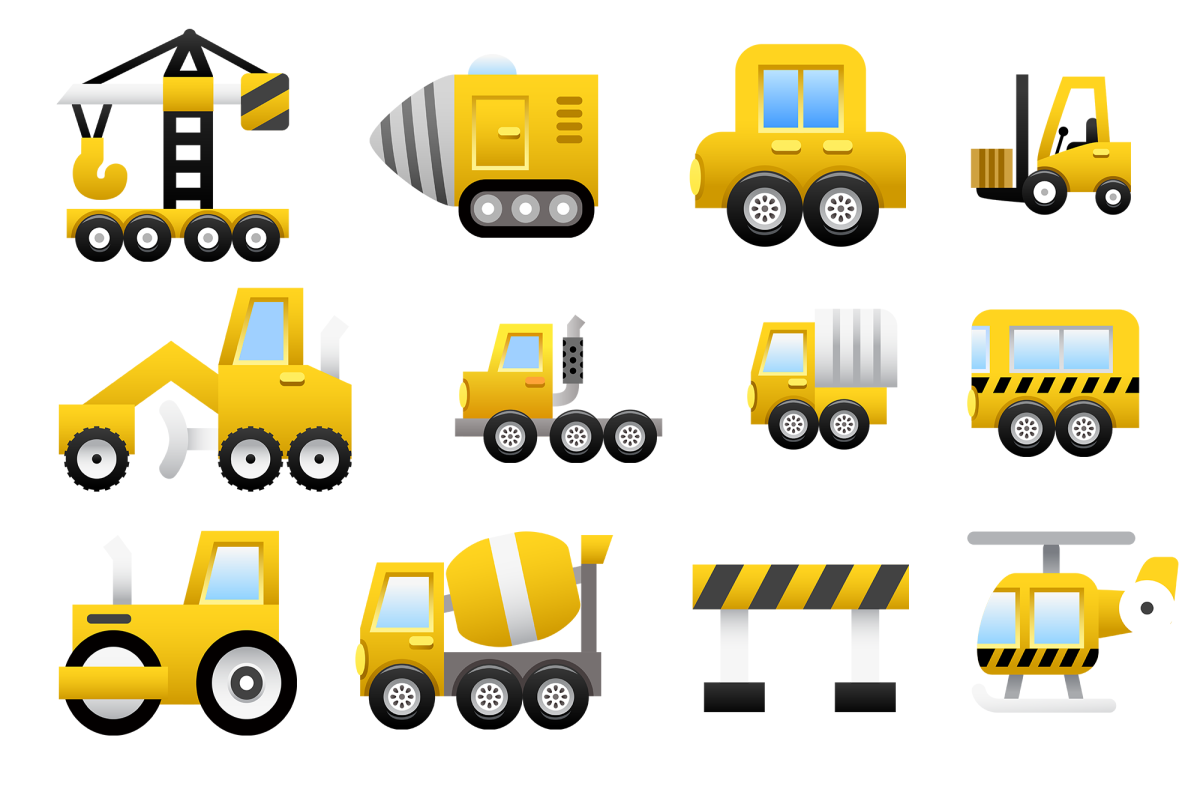 Гирлянда строительная техника