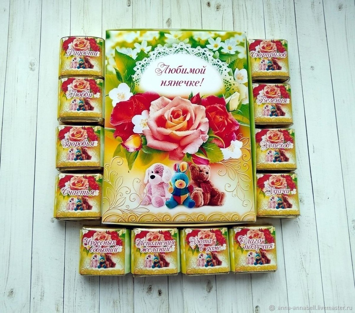 Макет на кружку нянечке