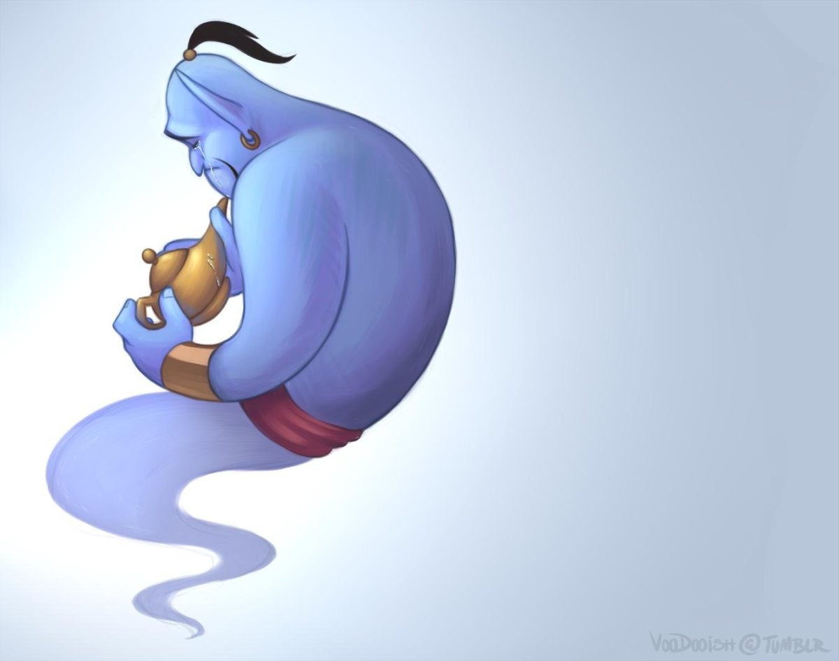 Джинн из Аладдина арт