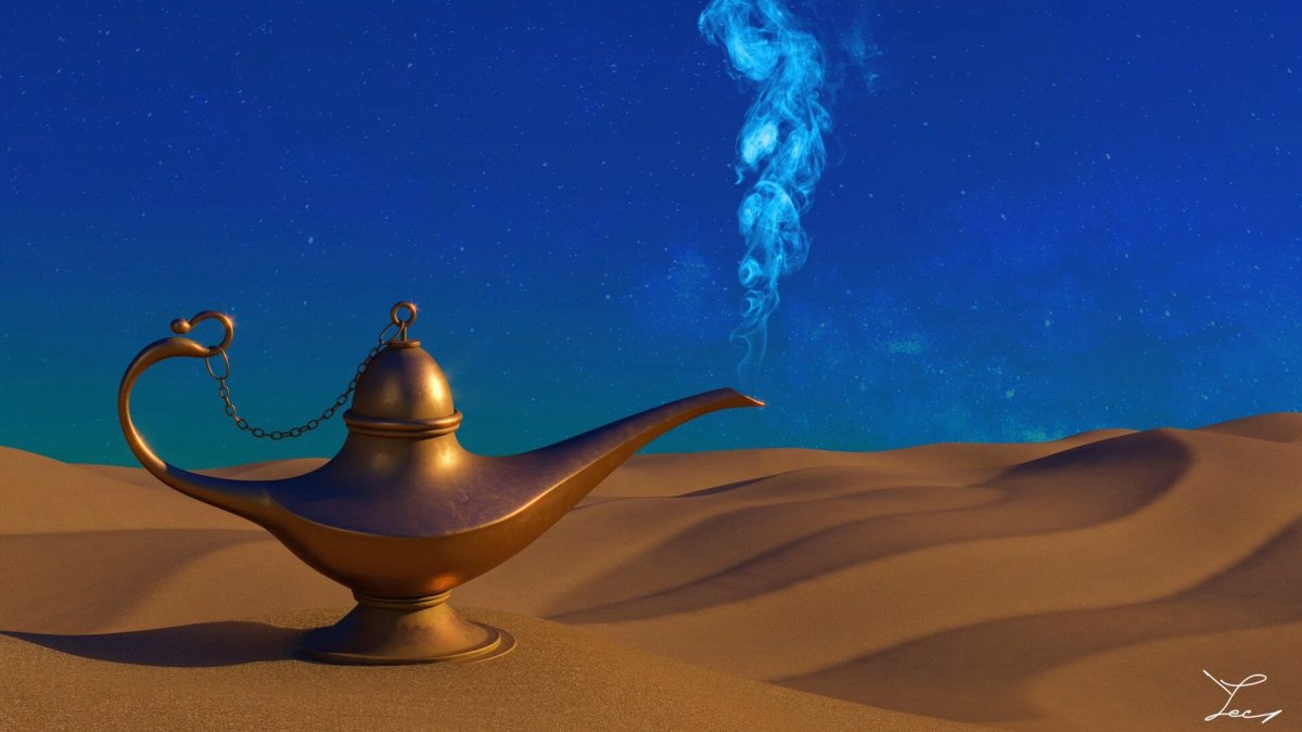 Волшебная лампа Аладдина Джинн