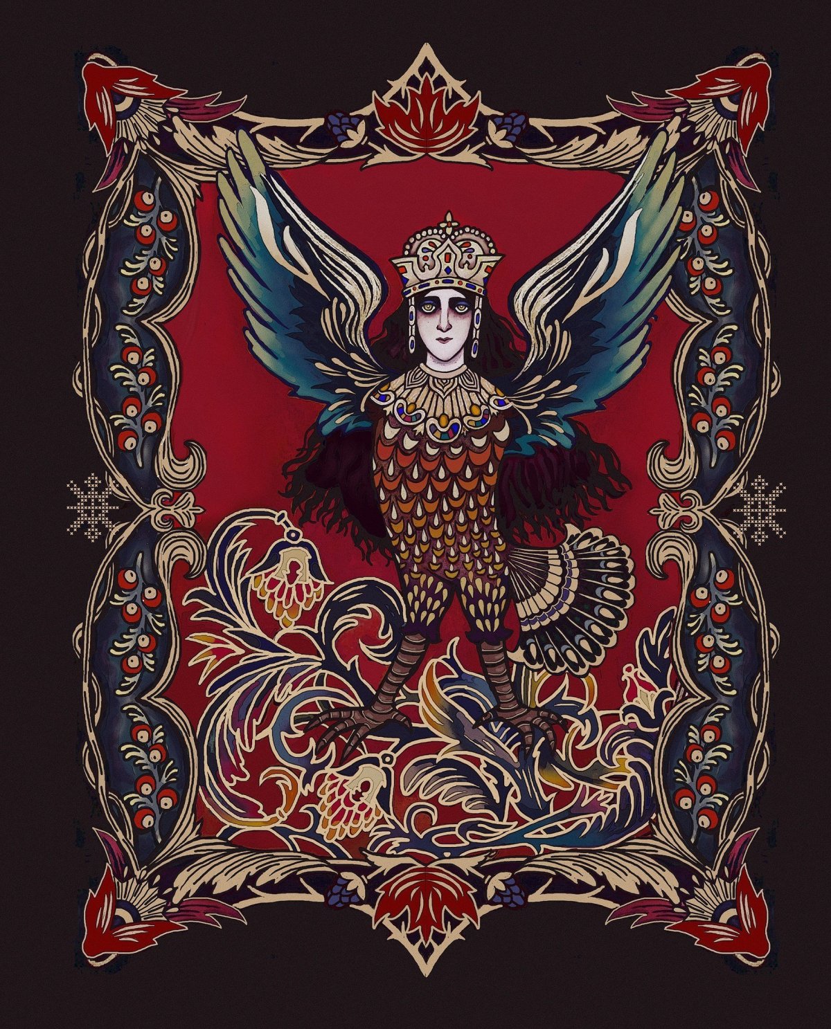 Сирин алконост Гамаюн