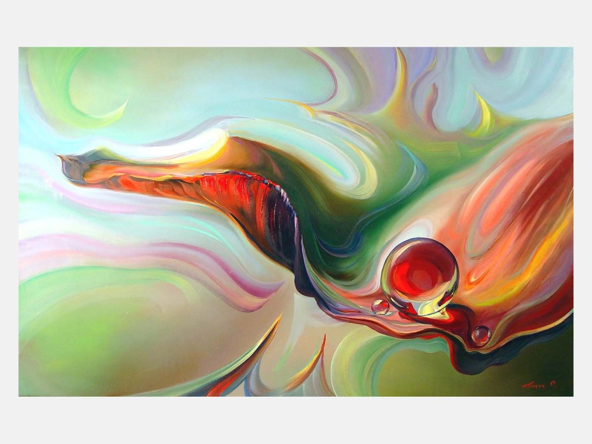 Картины маслом абстракция Сергей Панин