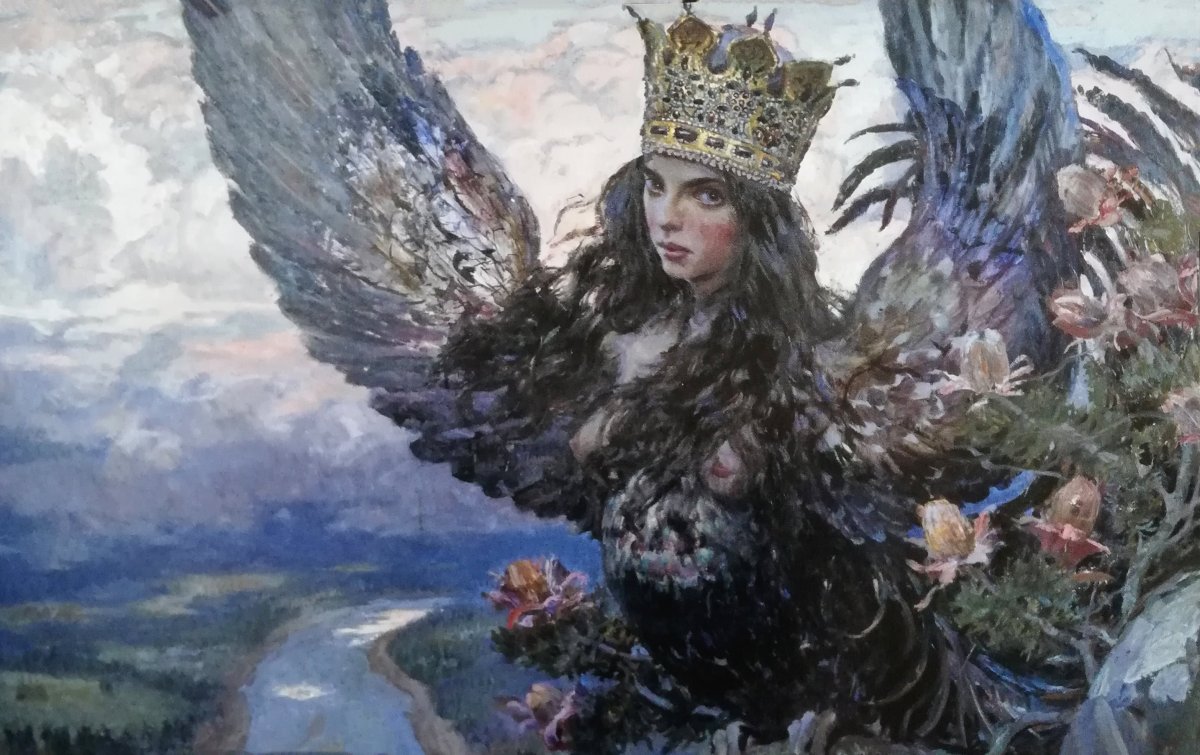 Сирин, Гамаюн и алконост скульптуры