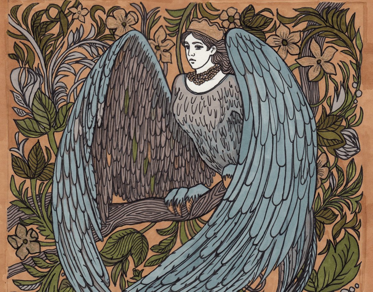 Птица Феникс Гамаюн алконост