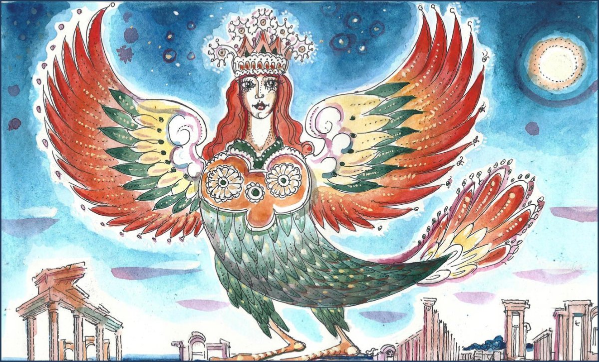 Птица Сирин Палех