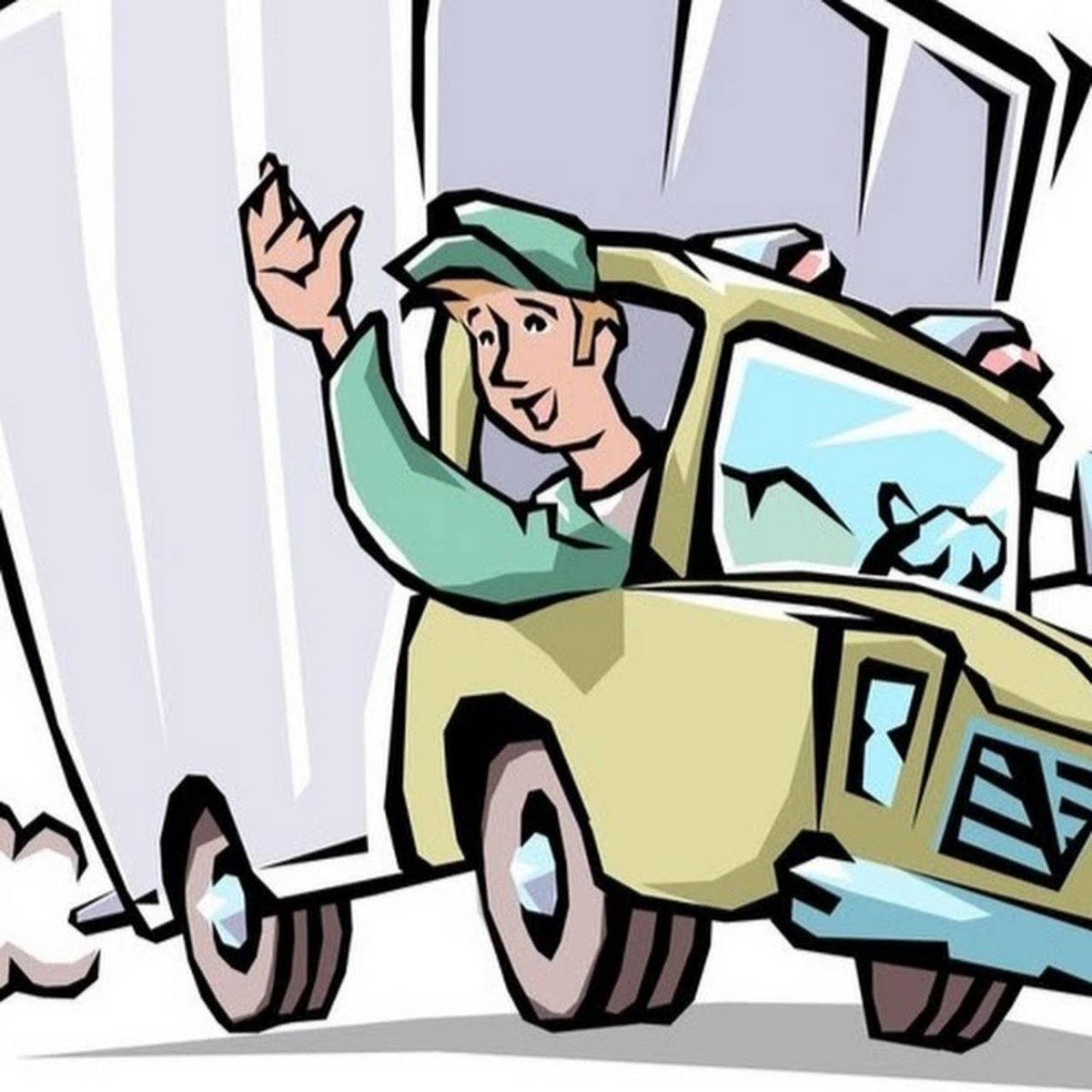 За рулем газели