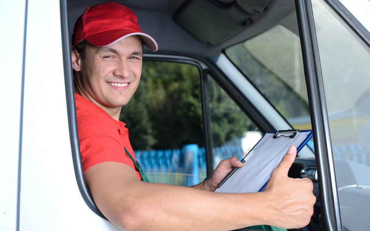 Векторная иллюстрация водитель