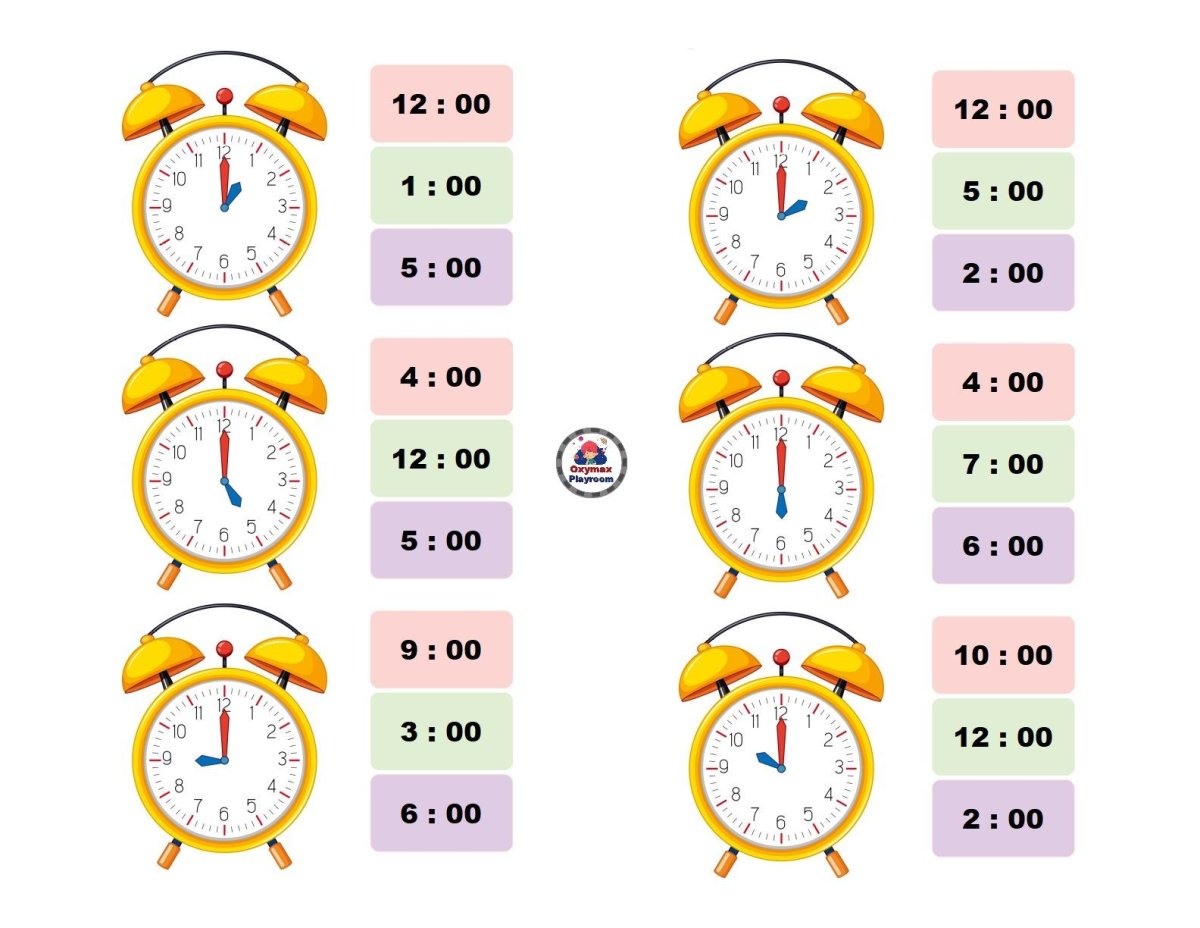 Учим понимать время по часам для детей