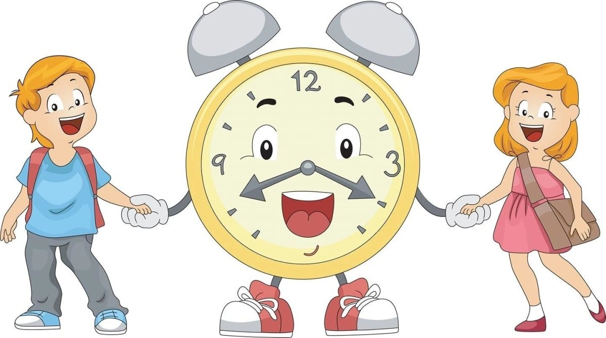 Ребенок с часами мультяшный