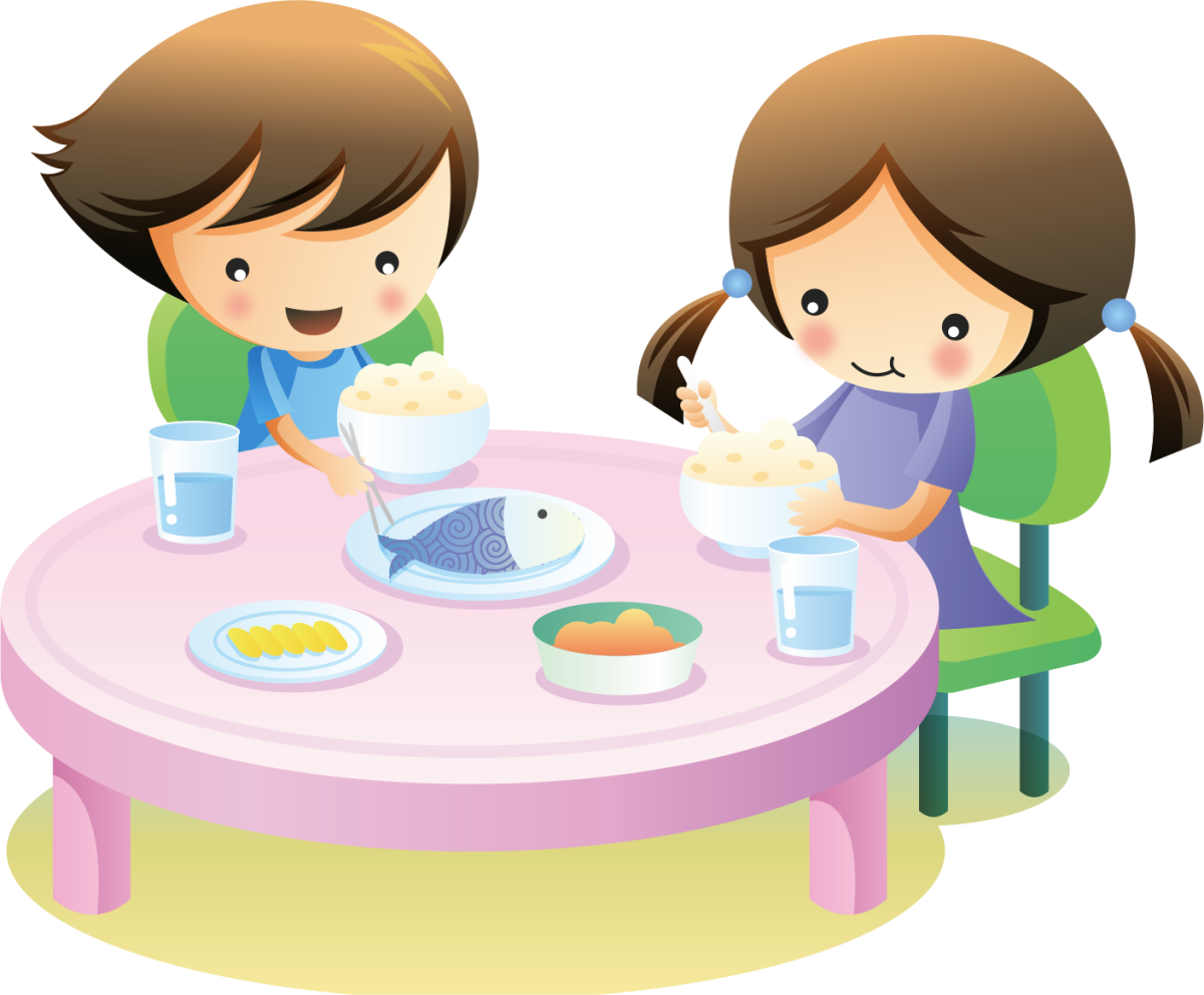 Дети сидят за столом фото