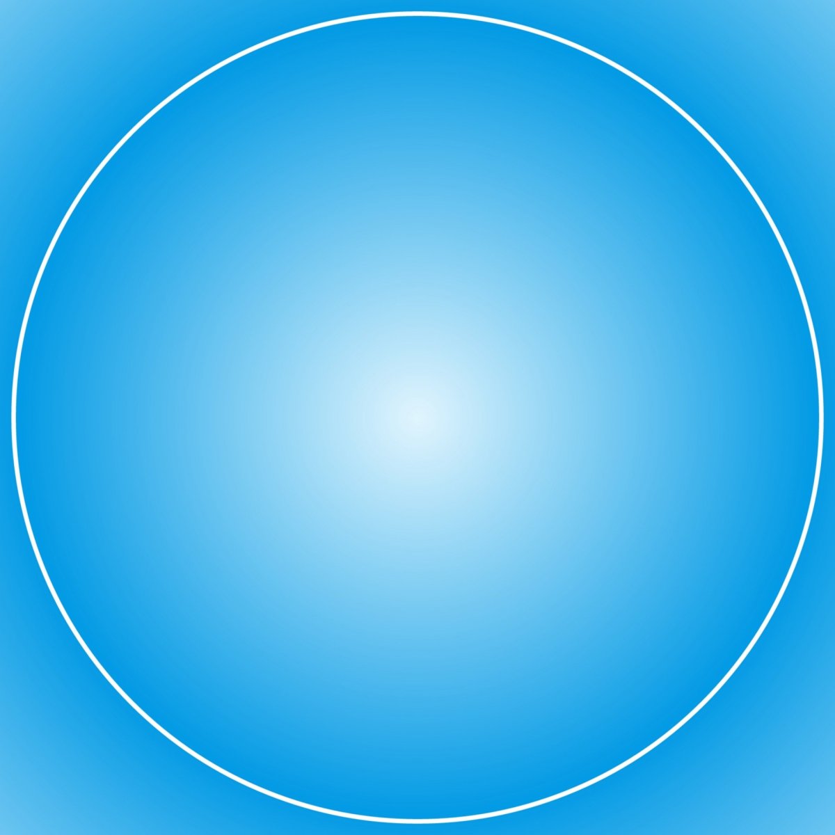 В круге белом