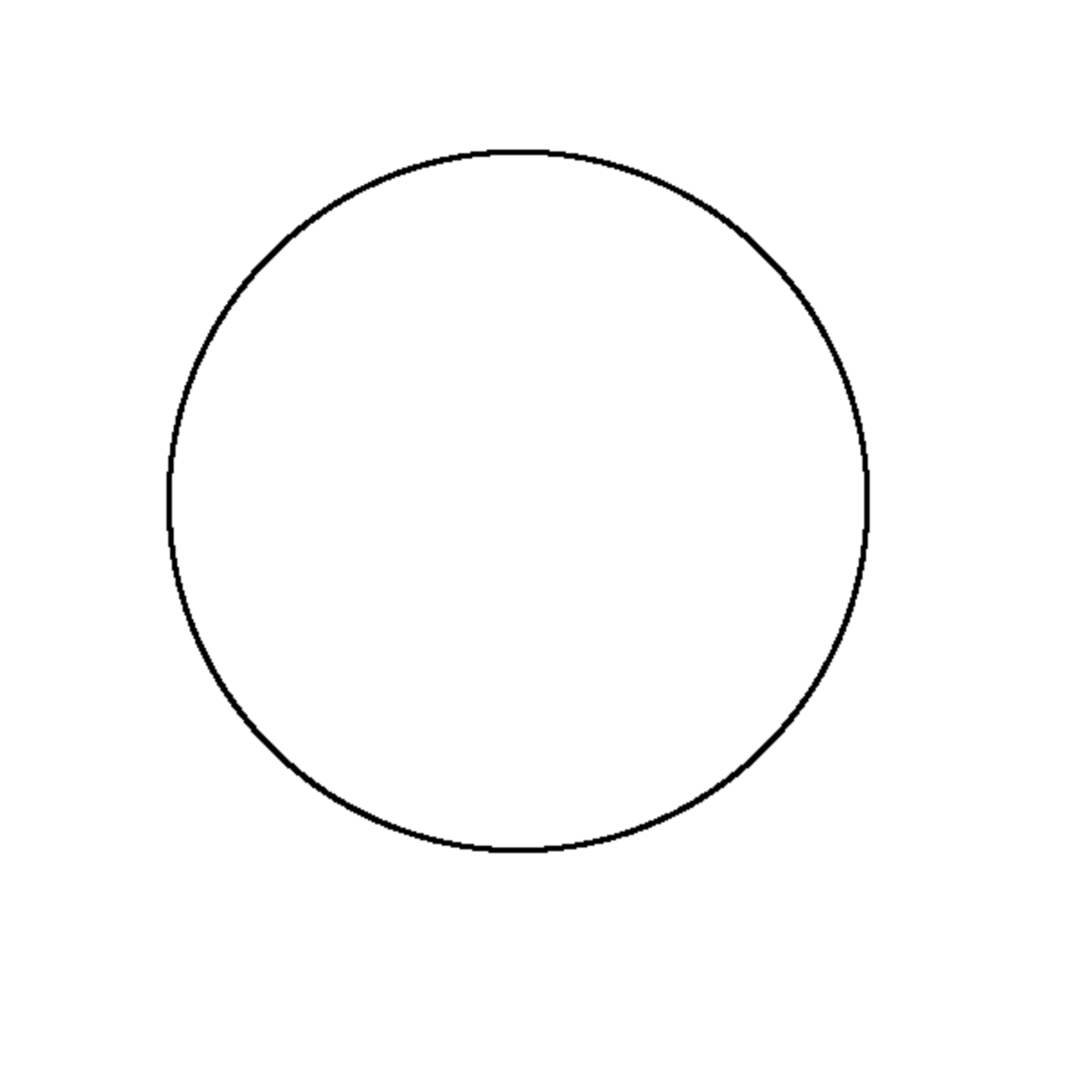 Круг раскраска для детей