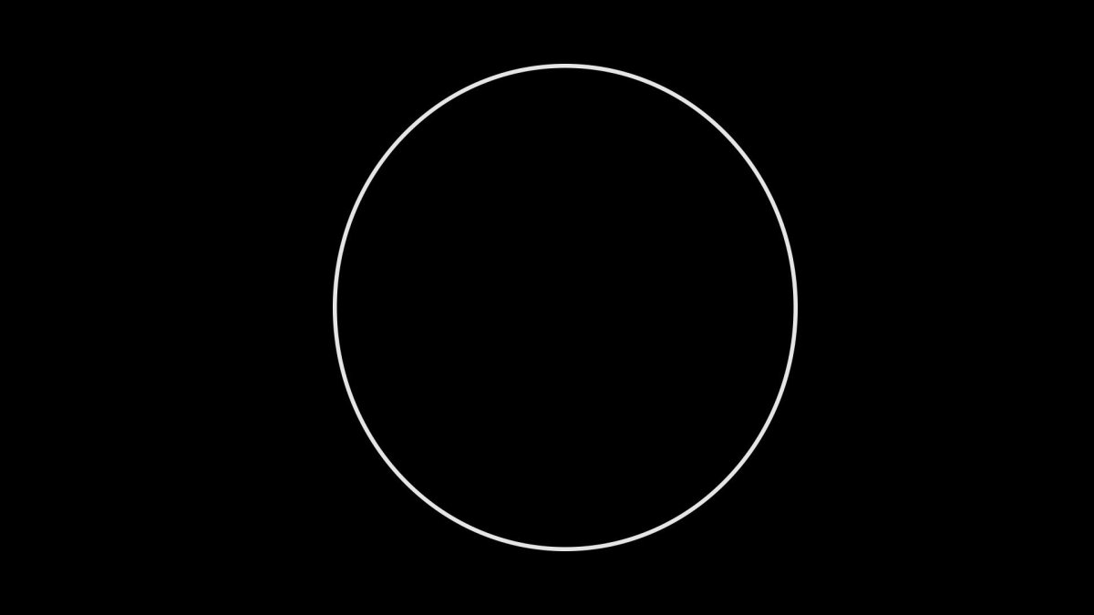 Круг на черном фоне