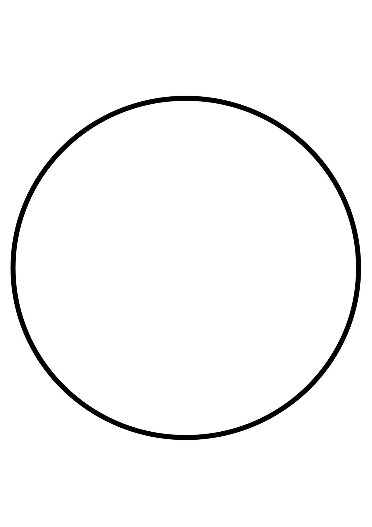 Круг раскраска